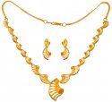 22Kt Gold Two Tone Set - Click here to buy online - 2,773 only..
