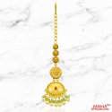 22Kt Gold Designer Maang Tikka - Click here to buy online - 1,385 only..