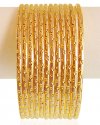 22kt Gold Rhodium Bangles (12 PC) - Click here to buy online - 10,381 only..