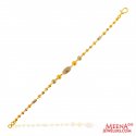 22 Kt Gold Two Tone Bracelet - Click here to buy online - 640 only..