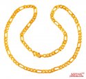 22 Kt Figaro Chain (20 In) - Click here to buy online - 3,057 only..