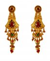 22K Gold Long Earrings - Click here to buy online - 1,892 only..