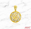 22Kt Gold Two Tone Pendant - Click here to buy online - 533 only..