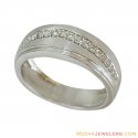 18K Mens White Gold Diamond Band - Click here to buy online - 2,321 only..