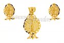 22 Kt Gold Pendant Sets - Click here to buy online - 865 only..