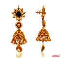 22 Kt Gold Antique Long Earring - Click here to buy online - 3,304 only..