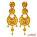 22k Gold Long Earrings - Click here to buy online - 1,742 only..