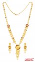 22 Karat Gold Necklace Set - Click here to buy online - 3,909 only..