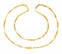 22kt Gold Long Disco Chain (20 inc) - Click here to buy online - 655 only..