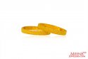 22 Kt Gold Girls Kada  - Click here to buy online - 2,210 only..