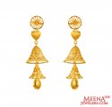 22k Gold Light Constructed Earrings - Click here to buy online - 1,169 only..