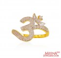 Click here to View - 22k Gold Signity Ring With Om Sign 