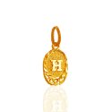 Click here to View - 22Karat Gold (H) Initial Pendant 