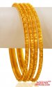 22K Gold Bangles (4pc) - Click here to buy online - 3,124 only..