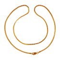 22KT Gold Two Tone Chain (20 Inch) - Click here to buy online - 1,098 only..