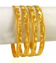 22kt Gold Machine Bangles (4 Pcs) - Click here to buy online - 4,102 only..