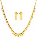 22Kt Gold Necklace Set - Click here to buy online - 1,863 only..