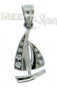 18K White Gold Fancy Pendant - Click here to buy online - 360 only..