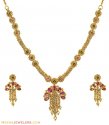 Click here to View - 22Kt Gold Uncut Diamond Polki Set 