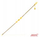 22Kt Gold Black Beads Bracelet - Click here to buy online - 367 only..