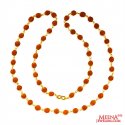 22 Kt Gold Rudraksh Mala 24In - Click here to buy online - 2,204 only..