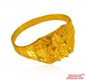 Lord Ganesh Mens Ring 22k gold - Click here to buy online - 464 only..