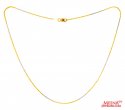22Kt Gold Two Tone Chain (16 inch) - Click here to buy online - 538 only..