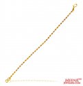 22 Kt Gold Three Tone Bracelet - Click here to buy online - 414 only..