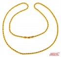 Click here to View - 22 Kt Hollow Rope Chain (20 Inches) 