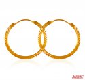 Click here to View - 22 Kt Gold Hoop Earrings 