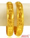 22Karat Gold Machine Bangle (2 Pcs) - Click here to buy online - 2,870 only..