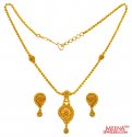 22kt Gold Polki Necklace Set - Click here to buy online - 2,344 only..
