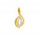 22K Gold Two Tone Pendant - Click here to buy online - 563 only..