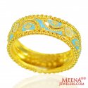 Click here to View - 22kt Gold Meenakari Band For Ladies 