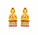 22 kt Gold Jumki Earrings - Click here to buy online - 1,830 only..