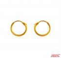 Click here to View - 22 Kt Gold Hoop Earrings  