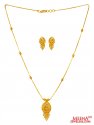 Click here to View - 22K Gold Two Tone Necklace Set  