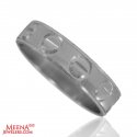 18Kt White Gold Designer Wedding Band - Click here to buy online - 329 only..