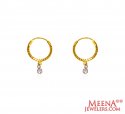 22 kt Gold Hoop Earrings - Click here to buy online - 184 only..