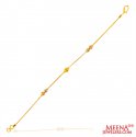 22Kt Gold three Tone Bracelet - Click here to buy online - 412 only..