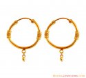 Designer Gold Jhumki Bali - Click here to buy online - 524 only..