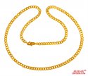 22 kt Yellow Gold Chain (20 Inch) - Click here to buy online - 1,875 only..