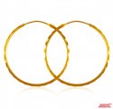 22 Kt Gold Hoop Earrings - Click here to buy online - 462 only..