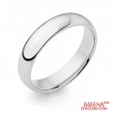 18 Kt White Gold Designer Wedding Band - Click here to buy online - 490 only..