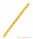 22K Gold Mens Bracelet  - Click here to buy online - 2,571 only..