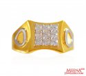 Click here to View - 22K Designer Rhodium Mens Ring 