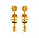 Click here to View - 22K Gold Tri Color Jhumkas 