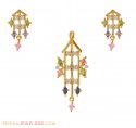 Click here to View - Gold Signity Pendant Set 