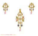 Gold Signity Pendant Set - Click here to buy online - 1,531 only..