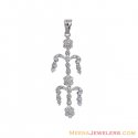18K White Gold Fancy Pendant - Click here to buy online - 649 only..